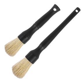 2 Pcs Car Detailing Brush Kit Auto Detail Brush Set Interior Exterior Detailing Supplies for Cleaning Air Vent