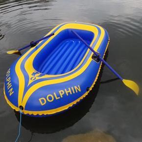 Eco Friendly PVC 2 Inflatable Kayak Dinghy Hovercraft Fishing Canoe Drifting Raft Sailboat Surfing Rowing Boat