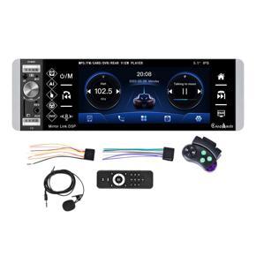 1 Din Autoradio Bluetooth MP5 Player 5.1 inch Car Radio Stereo IPS Touch Screen with Wireless Carplay Android Auto