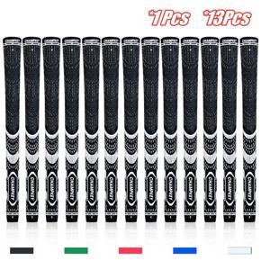 1/13pcs Set Golf Grip Rubber Standard Club Grips 600 Round Anti-Slip Stick - Green