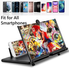 5D Mobile Phone Screen Amplifier Foldable Glass, Phone Holder, Movie/Video Magnifier for Smartphone Enlarged Screen