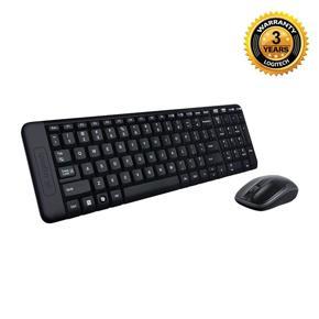 Logitech MK215 Wireless Keyboard and Mouse Combo for Windows, 2.4 GHz Wireless, Compact Design, 2-Year Battery Life(Keyboard),5 Month Battery Life(Mouse) PC/Laptop- Black