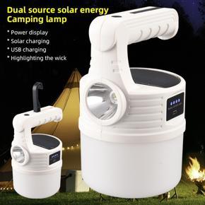 Solar Charging Light Led Camping Light Emergency SOS Light Waterproof Lantern Hanging Lamp Portable Lighting