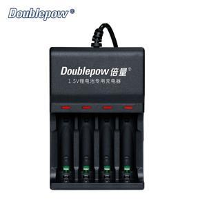 Doublepow L152 4 Slots quick charger AA AAA 1.5V Lithium Battery Charger with USB port