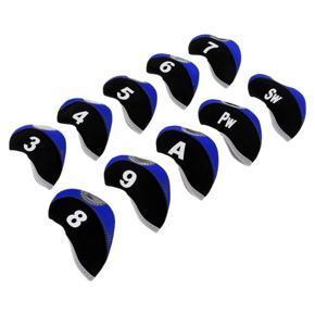 Golf Club Head Covers-10 x Head Covers-Blue