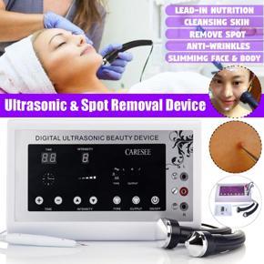 Black US Plug 3in1 Pro Ultrasonic Beauty Device Anti-Wrinkle Spot Removal Anti-Ageing Cleansing Skin Slim Face & Body Machine without Spot Removal Pen -