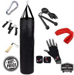 PUNCHING BAG / JUMPING ROPE / MOUTH GUARD / HAND GRIPS / HAND WRAPS / MMA BOXING 6 IN 1 SUPER DEAL