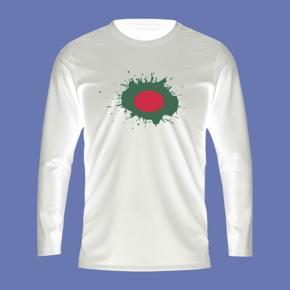 Plag White  long Sleeve T-Shirt For Men