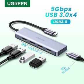 UGREEN USB C Hub 4 Ports,USB C to USB Adapter with USB C Powered Port, Multiport Adapter for Mac-Book Pro i-Mac Samsung Galaxy Note 10 S10 S9 LG Google Chromebook Pixelbook Dell XPS