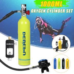 1L Scuba   Air Tank Underwater Diving Breathing Valve Equipment - Blue