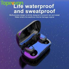 Wireless Bluetooth Earphone TWS 5.0 Mini Stereo Sport Headset Dual Earbuds Bass Sound with Charging Box For iPhone Android Huawei Xiaomi Samsung OPPO Vivo