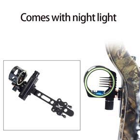 compound bow accessories-1 x Archery 5 Pin Bow Sights-black