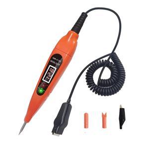 Automotive Test Light Digital LED Circuit Tester 3-60V DC Auto Electric Tester Light Tool with Voltmeter and Probe