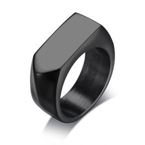 Black Alloy Finger Ring for Men