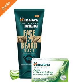 Himalaya Men Face & Beard Wash 40 ml + Himalaya Neem Soap 75 gm