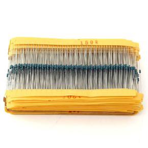 2425pcs Metal Film Resistor 1% 1/8W 0.125W Resistor Assortment Kit Assorted Kit -