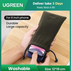 UGREEN Phone Pouch Bag for Power bank Mobile Phone Accessories Portable Waterproof Drawstring Protection Powerbank Bag Large size