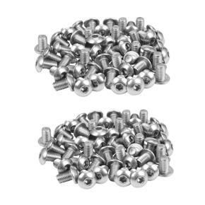 ARELENE Stainless Steel Button Head Screw, Hex Socket Bolts Type:M5 / 5mm Bolt Size:M5 x 8mm Your Pack Quantity:100