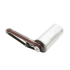 24V 90W Mini Handheld Electric Polisher Stainless Steel Polisher Belt Sander with 10PCS Sander Belts for Plastic Aluminium Iron Steel Polishing