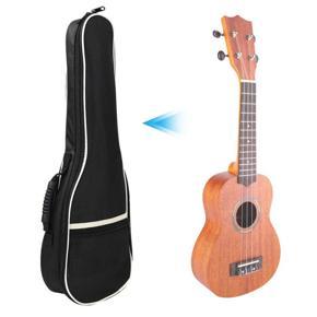 Portable Waterproof Cotton-Padded Ukulele 4-String Hawaii Guitar Gig Carrying Handbag Backpack Black (21 "or 23").