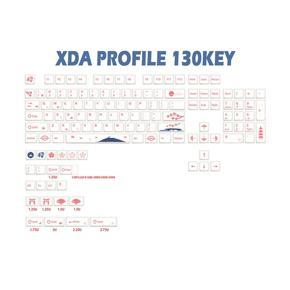 XDA Profile 133 Keycaps Set for Mechanical Gaming Keyboard Cherry MX Switches DIY Custom Mechanical Keyboards