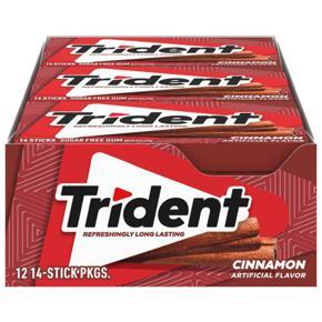 Trident Cinnamon Sugar Free Gum,12 Packs