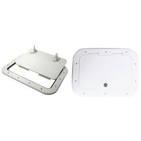 BRADOO- 1 Pcs 425-315mm Boat Hatch ABS Marine Access/Deck Hatch & 1 Set Boat Inspection Hatch / Kayak / Yacht Accessories