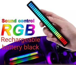 RGB / Voice Activate / Music Pickup Light- Rhythm Light Color Ambient LED Lamp Bar For YouTube Studio, TV, Car Decoration & Party