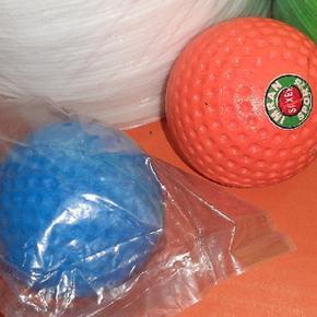 2 pcs Soft rubbet practice ball - soft ball  blue , orange