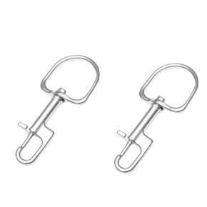 ARELENE 2pcs 110MM Stainless Steel Diving Bolt Snap Hook Scuba Diving Single Ended Hook BCD Accessories Diving Equipment