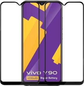 Vivo Y90 Tempered Glass Screen Protector 6D/9D/11D - Black