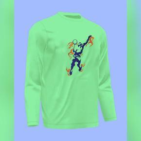 Badminton 7 Pest  long Sleeve T-Shirt For Men