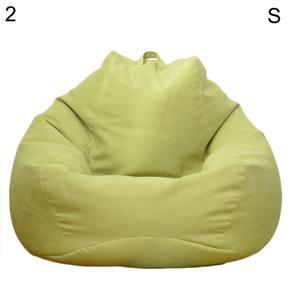 Solid Color Cloth Lazy Lounger Bean Bag Sack Chair Sofa Dust Cover Decoration