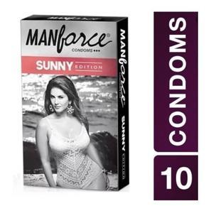 Manforce Sunny Edition Three IN One Condoms - 10 Pcs