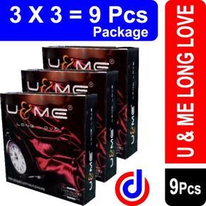 U & Me Long Love Condom For Men 3x3 = 9 pcs ( Package )