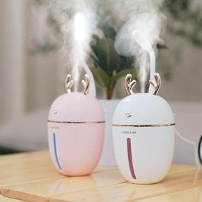 450ML Deer Air Humidifier USB Aroma Essential Oil Diffuser(Pink)