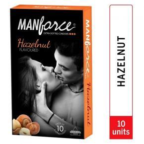 Manforce Hazelnut Premium Extra Dot Condoms - 10pcs Pack