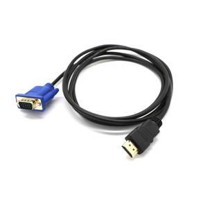 Hdmi-Compatible To Vga D-Sub Male Video Adapter Cable Lead For Hdtv Pc Black