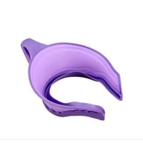 Adjustable Baby Shower Cap Protect Shampoo Kids Bath Visor Hat Hair Wash Shield for Children Infant - First generation purple