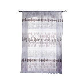 Fashion Leaf Pattern Window Curtain Sheer Room Divider Drape Home Decoration