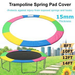 REPLACEMENT TRAMPOLINE PAD REINFORCED OUTDOOR ROUND SPRING COVER 8 10 12 14 16ft (10 ft） - 10FT