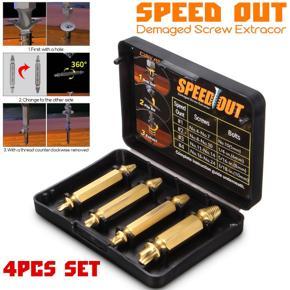 four piece high speed steel, broken screw bolt, bolt puller, screw puller, removing tool -