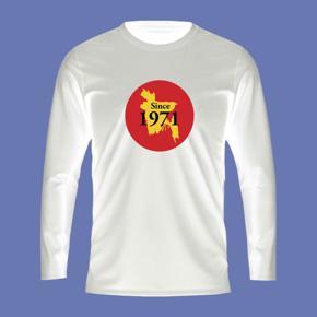 Since 1971 White  long Sleeve T-Shirt For Men