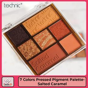 Technic 7 Colors Pressed Pigment Palette - Salted Caramel