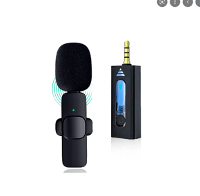 Wireless Microphone Record Microphone k35 2.4Ghz Smart Noise Cancelling Mini Portable Lavalier Mic on Live Streaming For Android Mobile 3.5mm