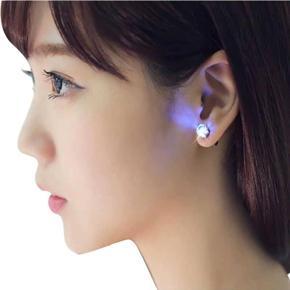 LED CZ earrings Hoop Earrings 2 pc