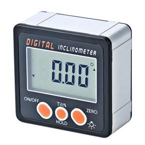 Digital Inclinometer 0-360°Electronic Protractor Aluminum Alloy Shell Digital Bevel Box Angle Gauge Meter Mag-nets Base