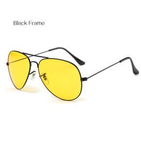 Women Men Night Vision Driver Sunglasses Fashion Pilot Sun Glasses Male Classic Yellow Eyewear for Driving Goggles UV400