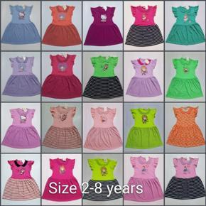 FS 2 set baby party frock with pant Girls Baby Dress For Summerr Collection ferrywalibd fashionable beautiful baby dress New Born Baby Girl Summer Stylish Sleeve Less kipper romper ramper dress clothi