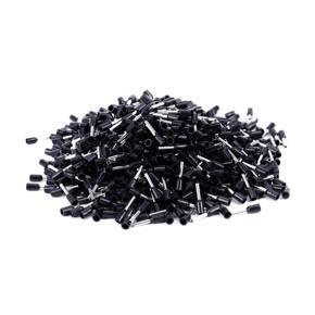 1000x Crimp Terminal Pre Insulated Ferrule E1008 18AWG 1.0mm2 Silver Black -  Silver Black